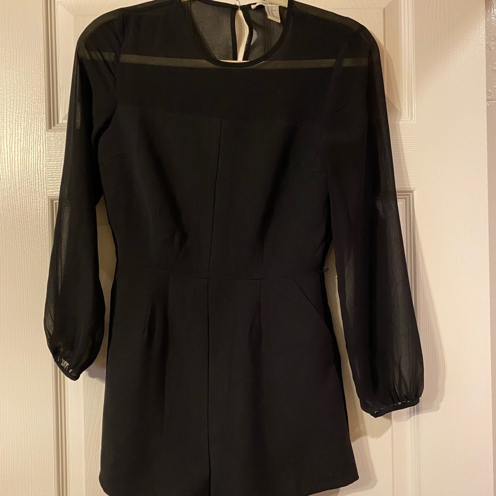 Forever 21 black formal romper